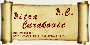Mitra Curaković vizit kartica